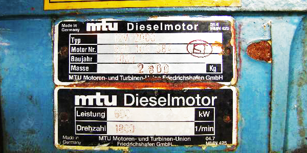 000000000359 MTU ROLLS-ROYCE|HEX SCREW_MTU 16V 2000 P82 ORIGINAL PARTS